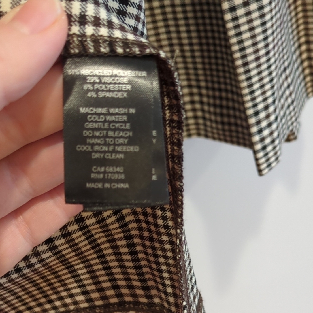 Y2K Indie Sleeze Preppy Gray Plaid Mini Skirt Maison D' Amelie Size Large NWT - Picture 6 of 12